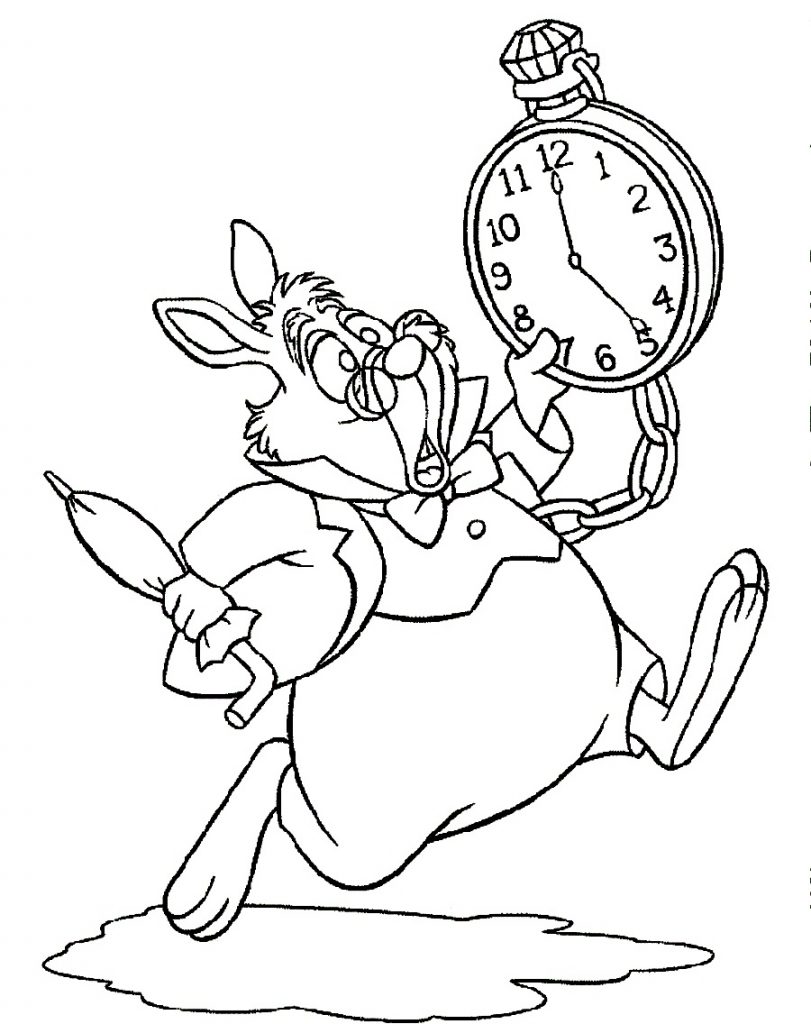 Alice Wonderland Coloring Pages 4