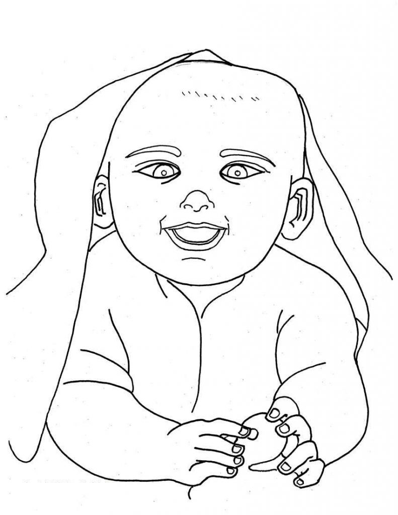 Free Printable Baby  Coloring  Pages  For Kids