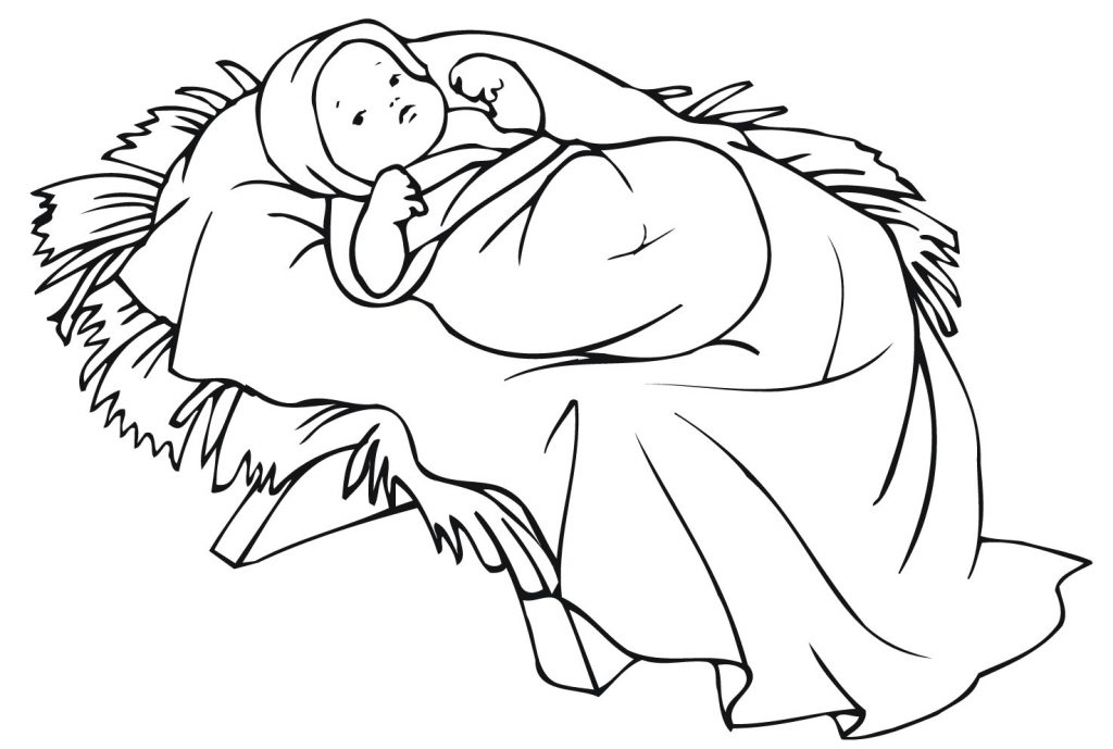 Baby Jesus Coloring Pages