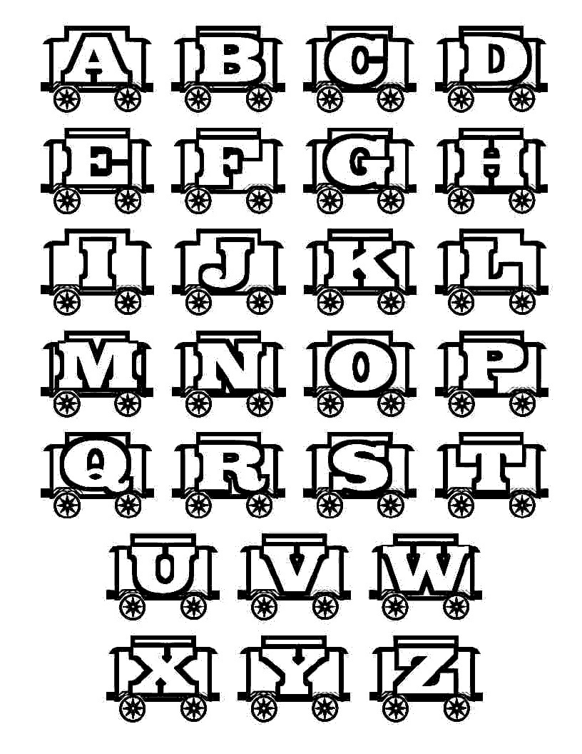Printable Abc Coloring Pages