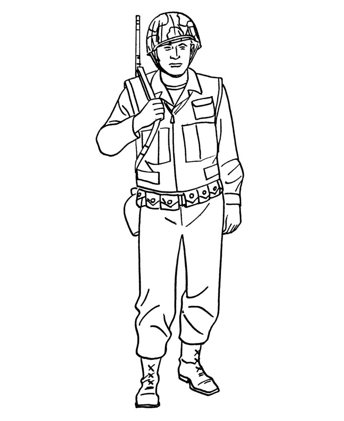 Coloring Pages Army