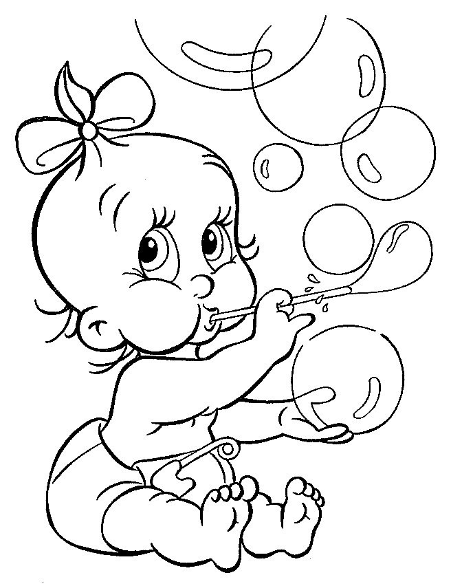 Print A Coloring Pages Of Babies 2