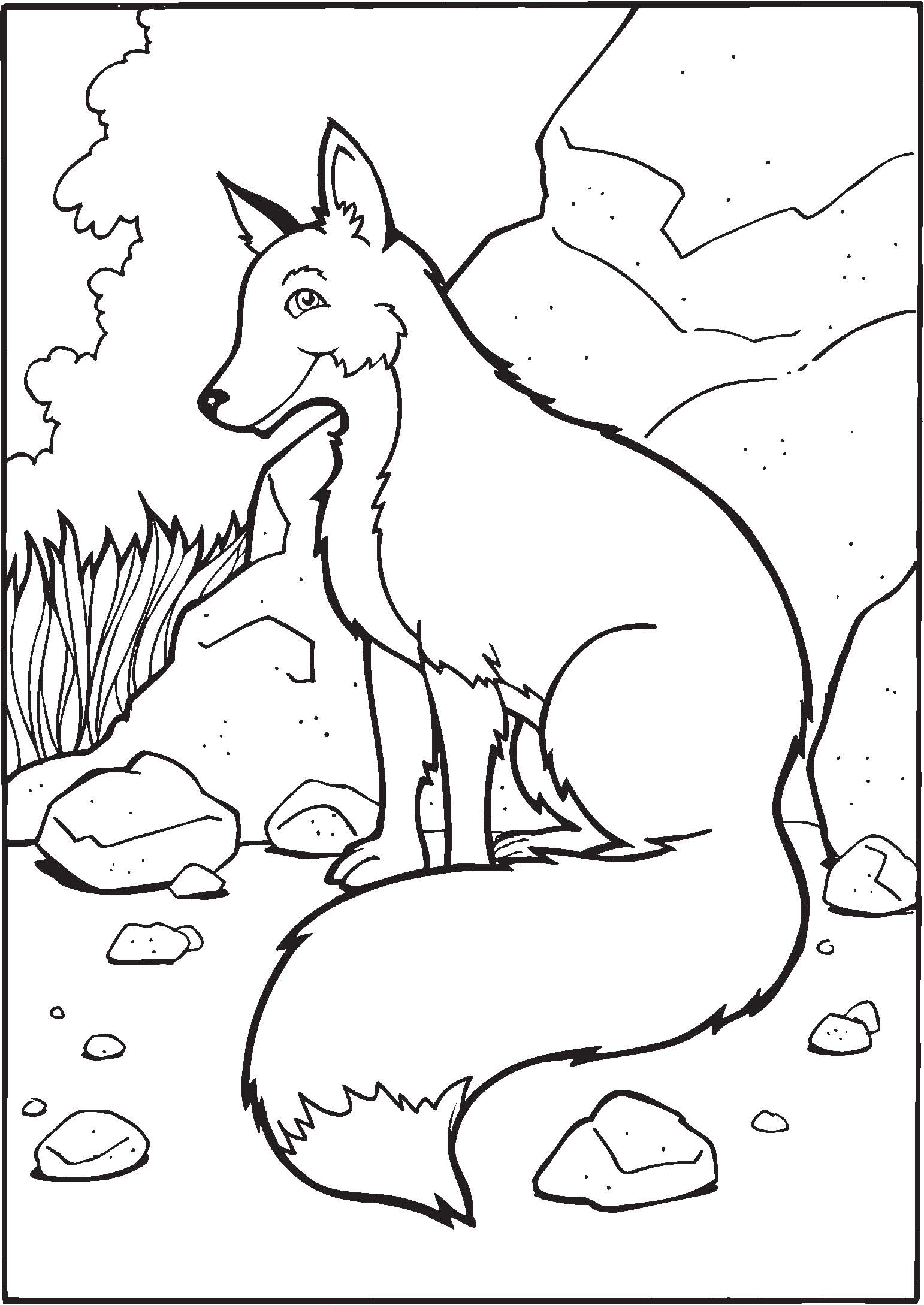 Coloring Book Fox 1
