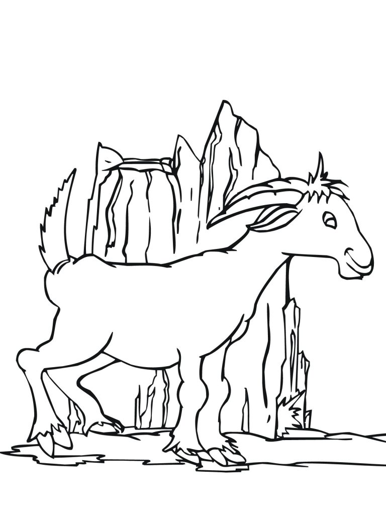 Free Printable Goat Coloring Pages For Kids