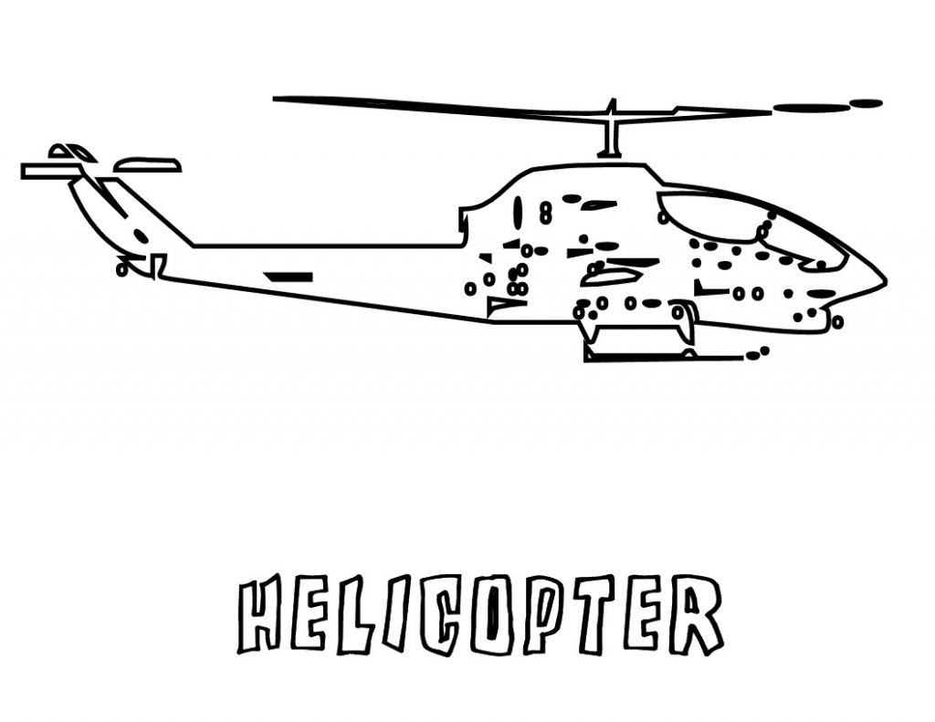 Coloring Pages of Helicopter