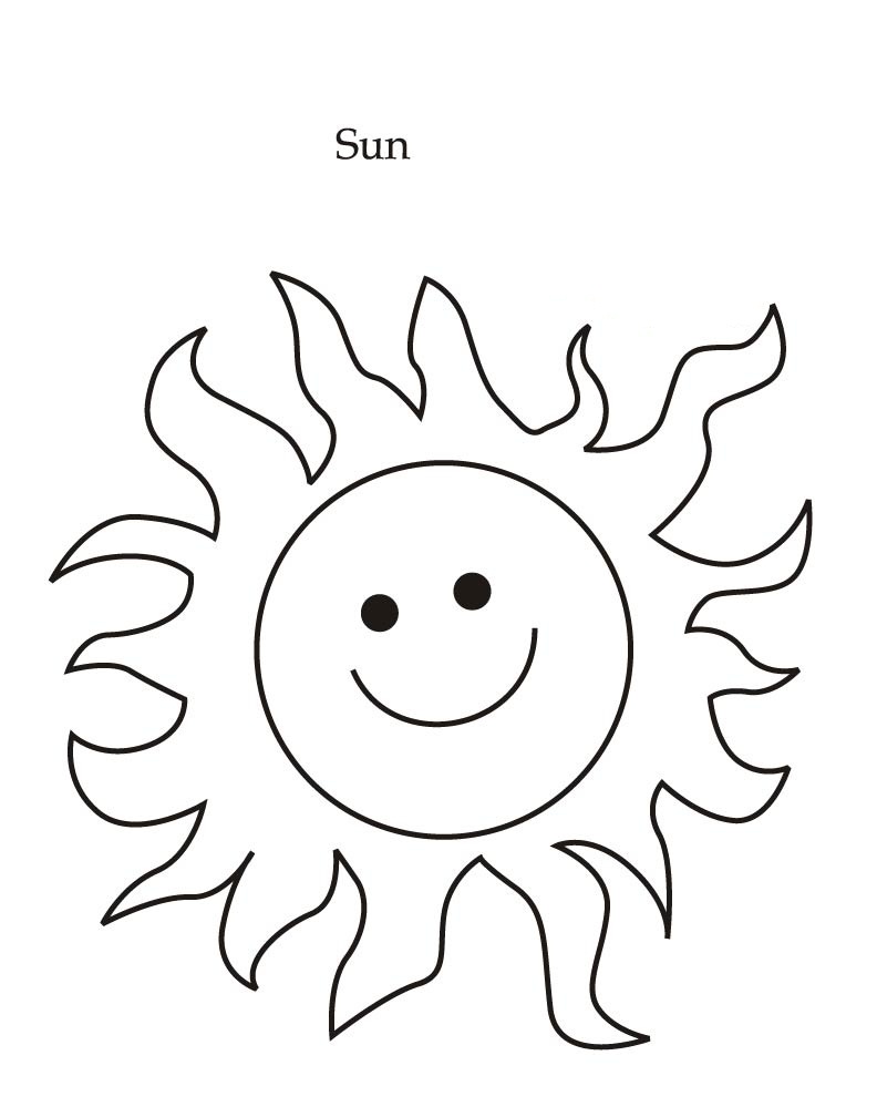 Coloring Pages of the Sun