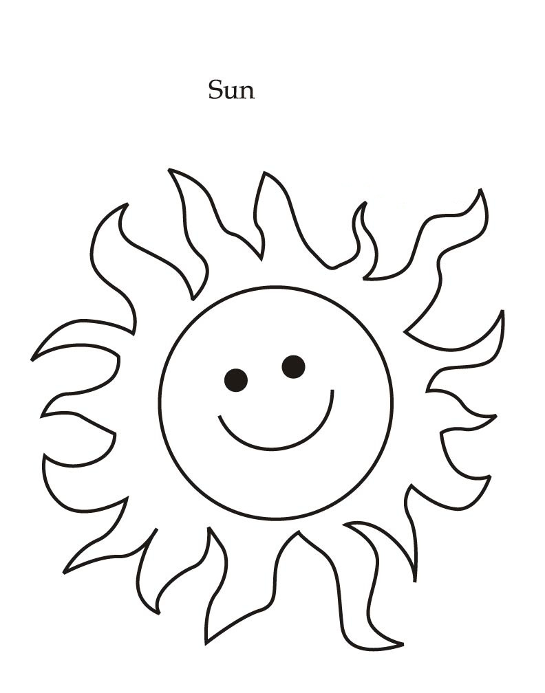 Sun Coloring Printables 2