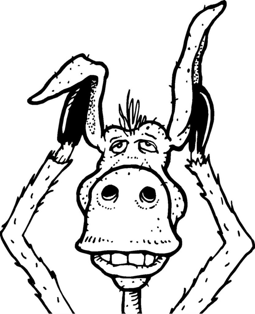 Donkey Coloring Pages