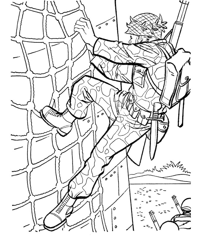 Army Soldier Coloring Page