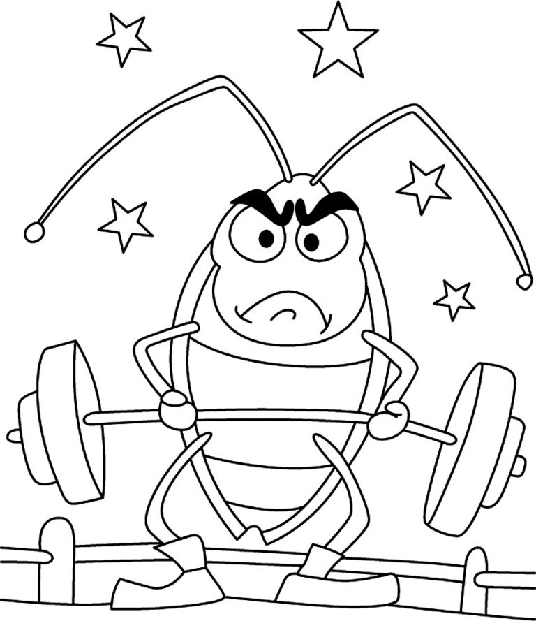 Free Printable Cockroach Coloring Pages For Kids