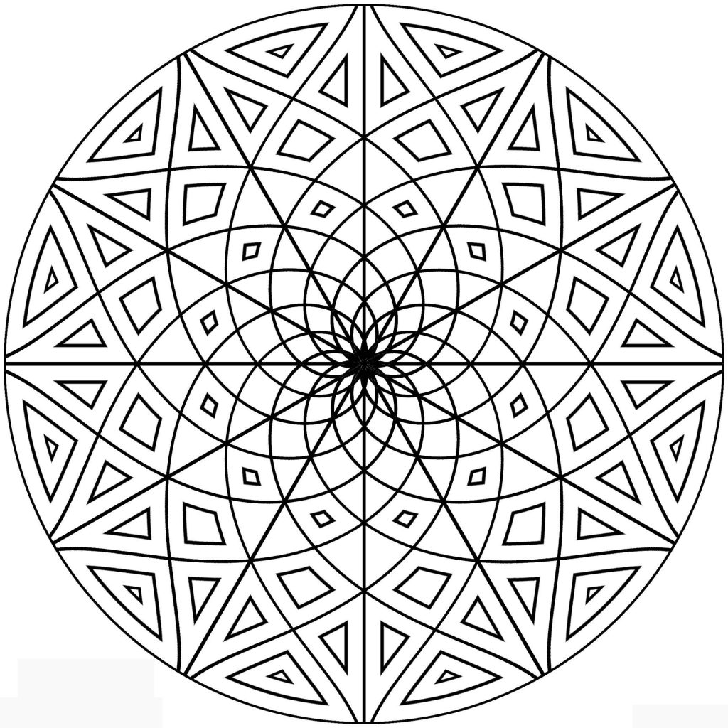 Free Geometric Coloring Pages