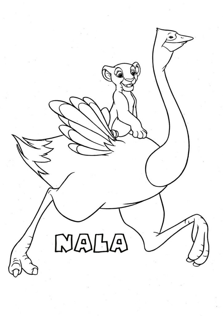 Free Ostrich Coloring Pages