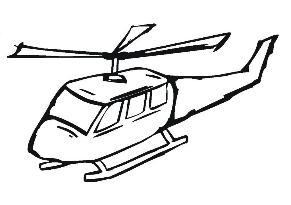 Free Printable Helicopter Coloring Pages