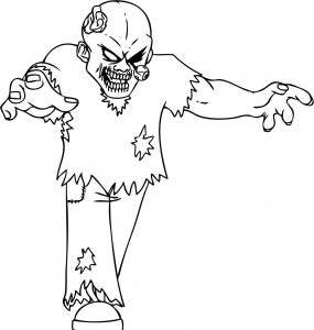 free printable zombies coloring pages for kids