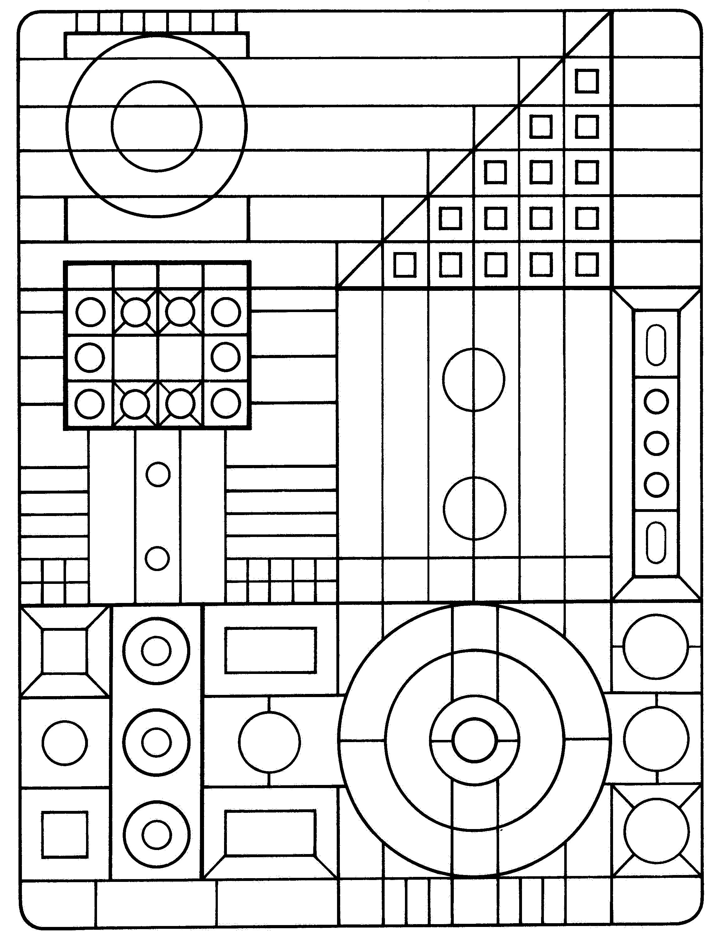 Download Free Printable Geometric Coloring Pages For Kids