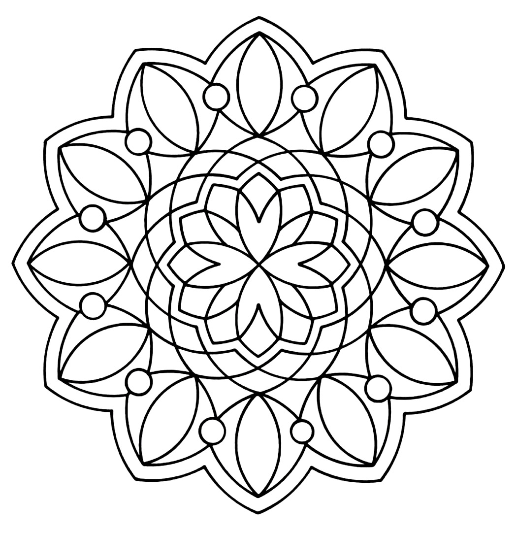 Featured image of post Geometric Coloring Pages Easy