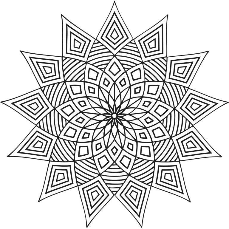 Free Printable Geometric Coloring Pages For Kids