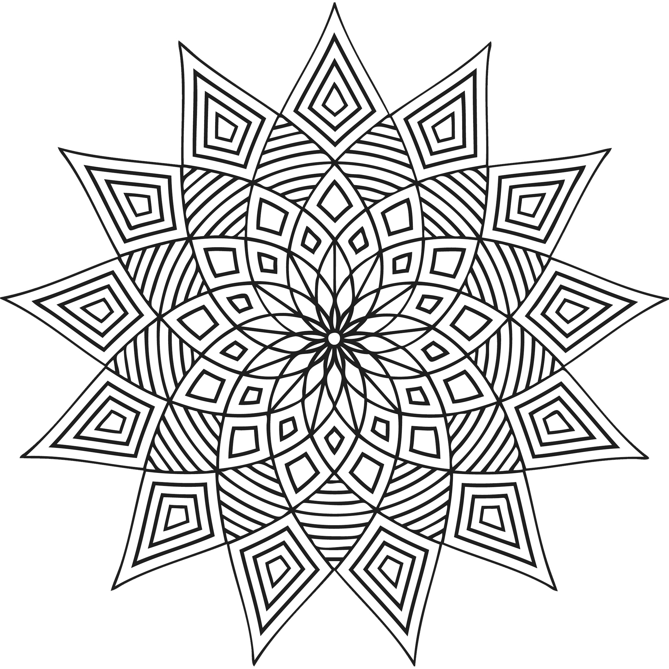 Download Free Printable Geometric Coloring Pages For Kids