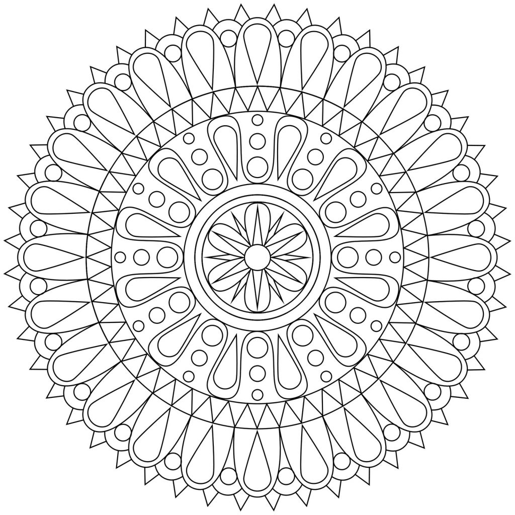 Geometric Shape Coloring Pages