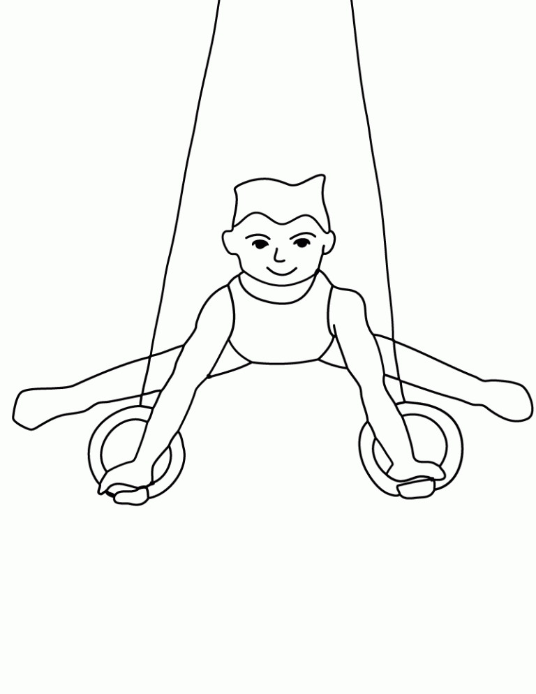 Free Printable Gymnastics Coloring Pages For Kids