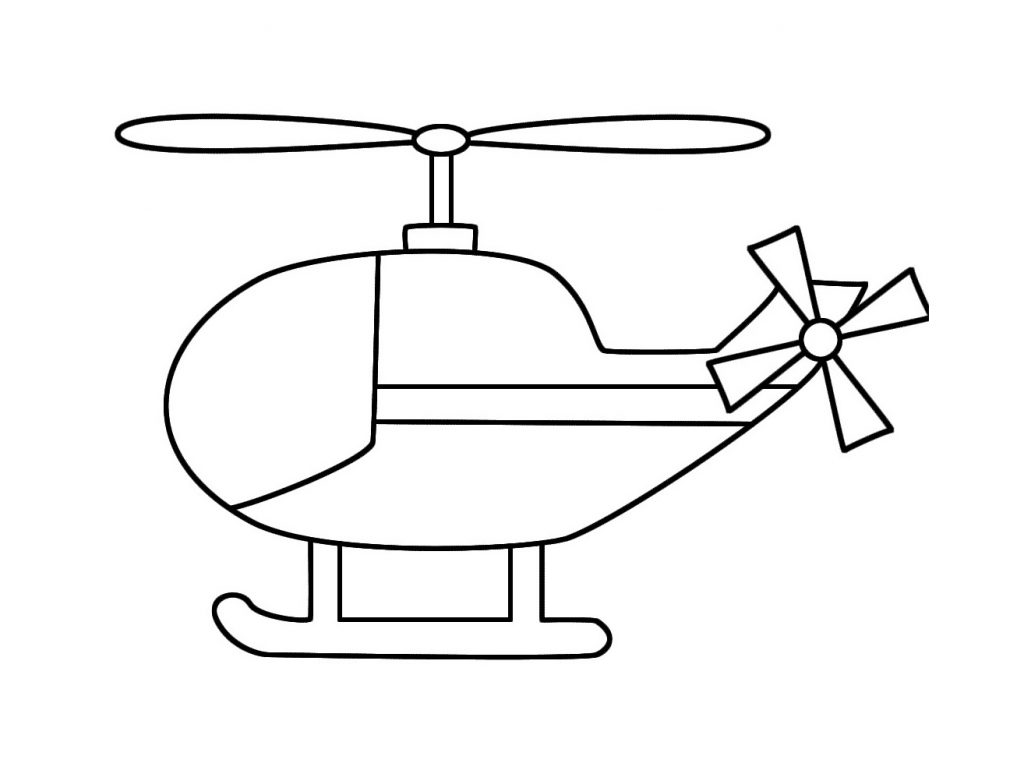 Helicopter Coloring Pages