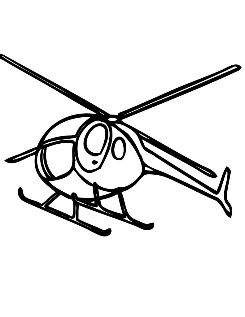 Helicopter Coloring Pages Images