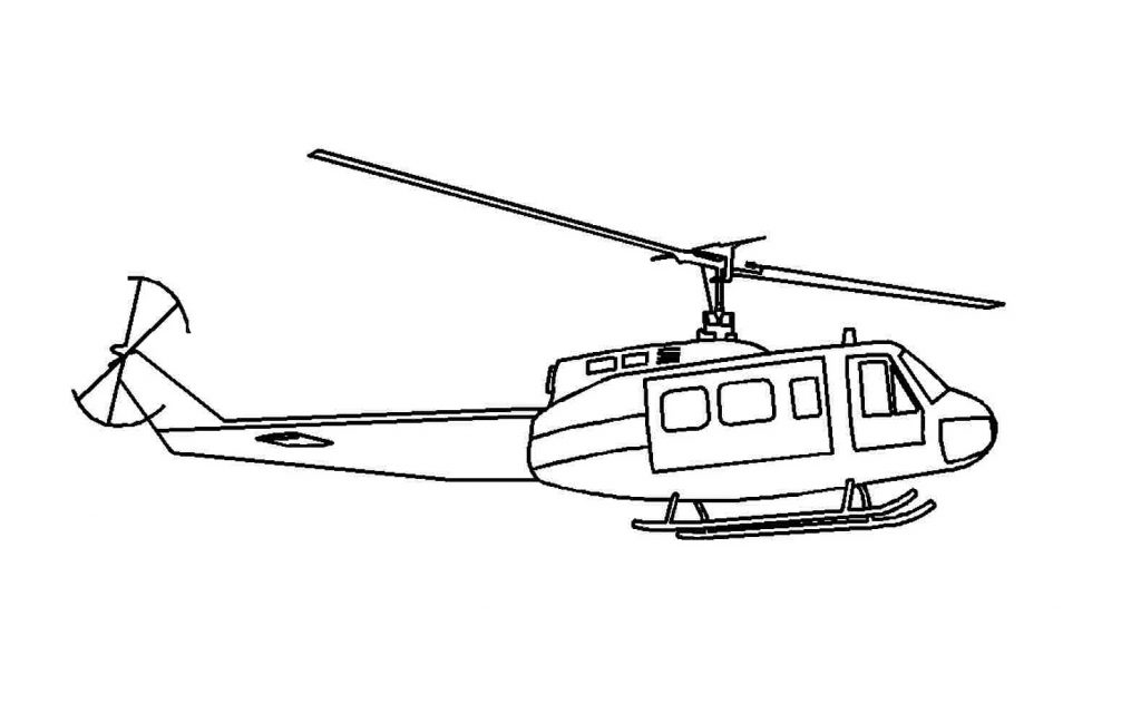 Print Out Childrens Coloring Pages Helicopters 1