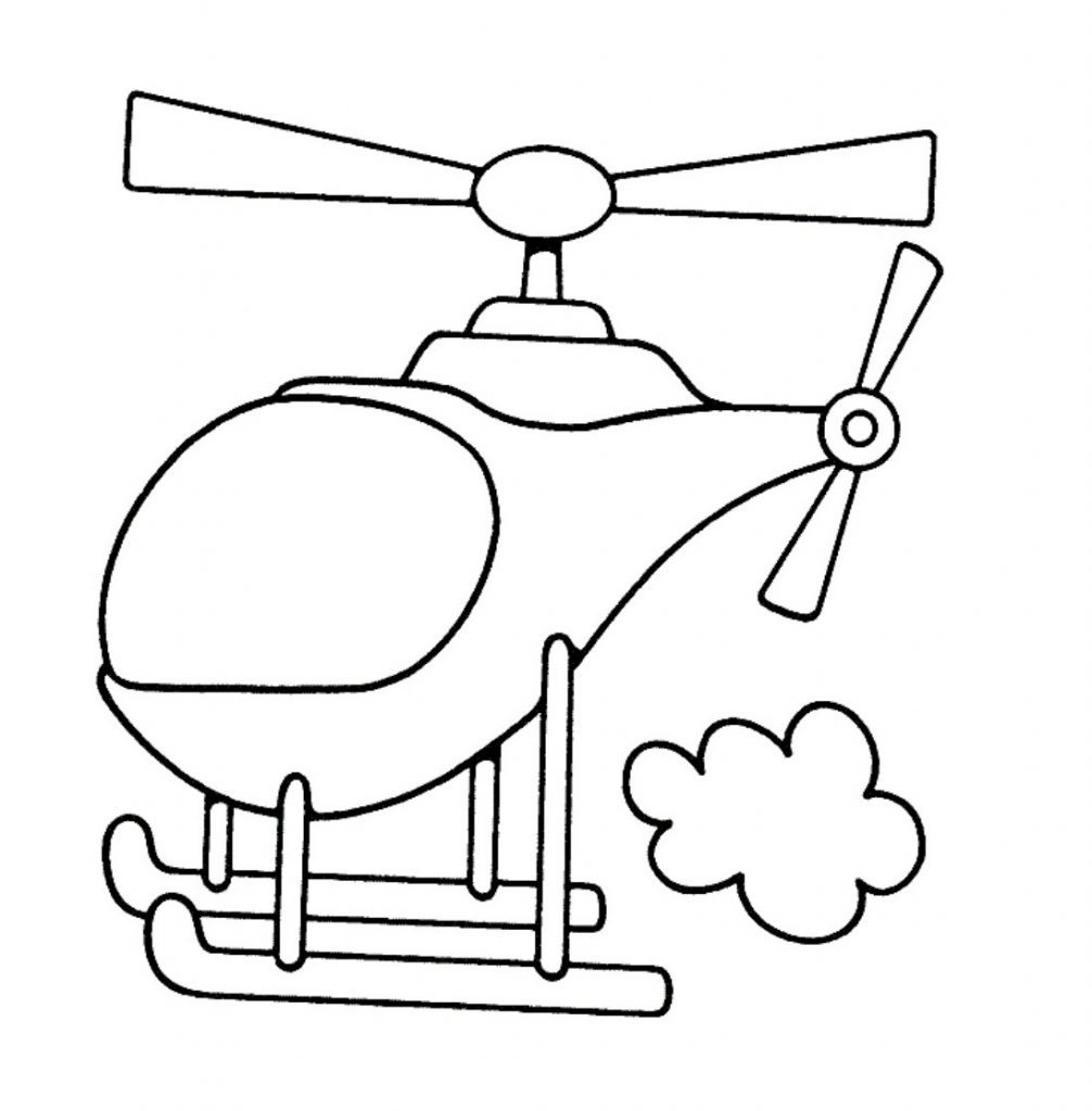 Helicopter Coloring Pages Pictures