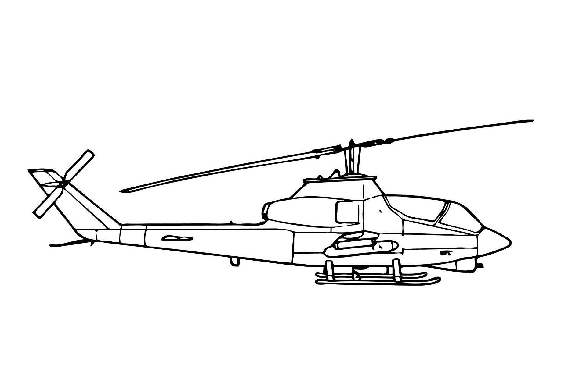 Print Out Childrens Coloring Pages Helicopters 2