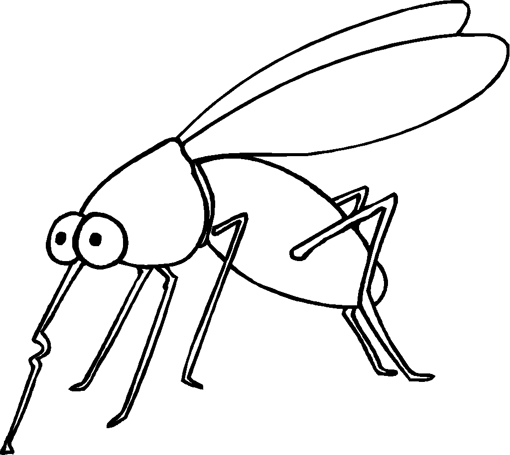 Mosquito Coloring Page