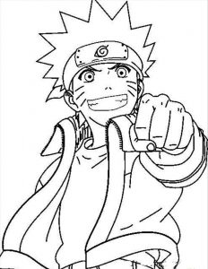 free printable naruto coloring pages for kids