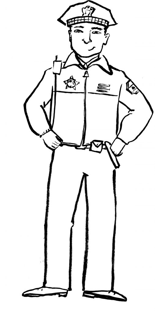 Policeman Coloring Page