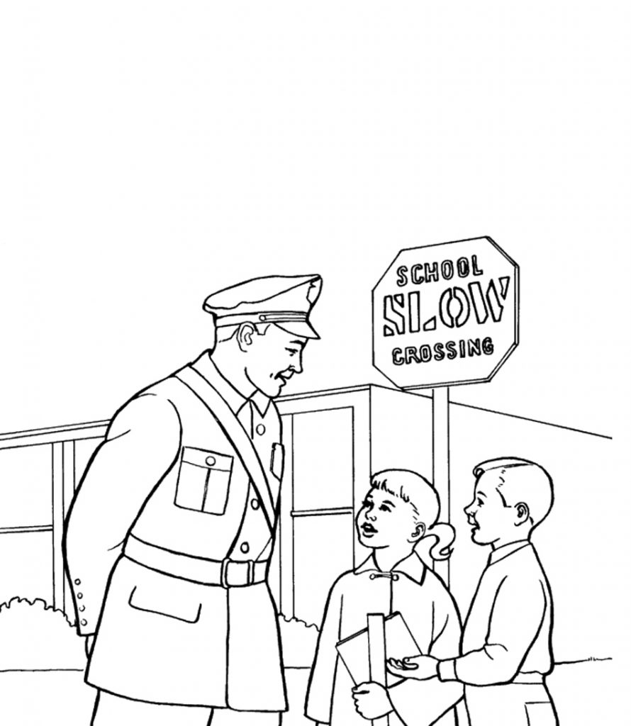 Policeman Coloring Pages Printable