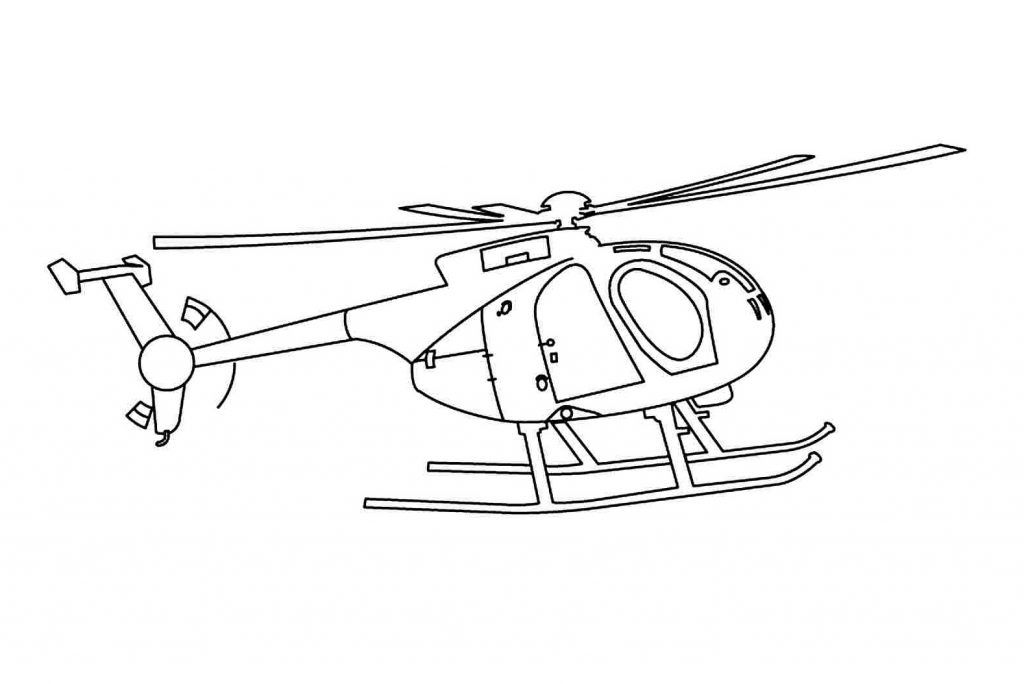 Printable Helicopter Coloring Pages