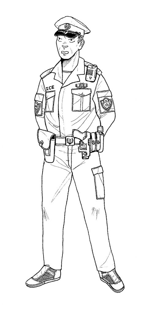 Printable Policeman Coloring Pages