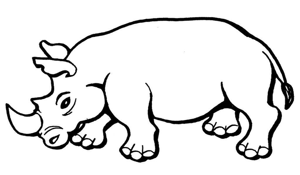 Rhinoceros Coloring Pages Printable