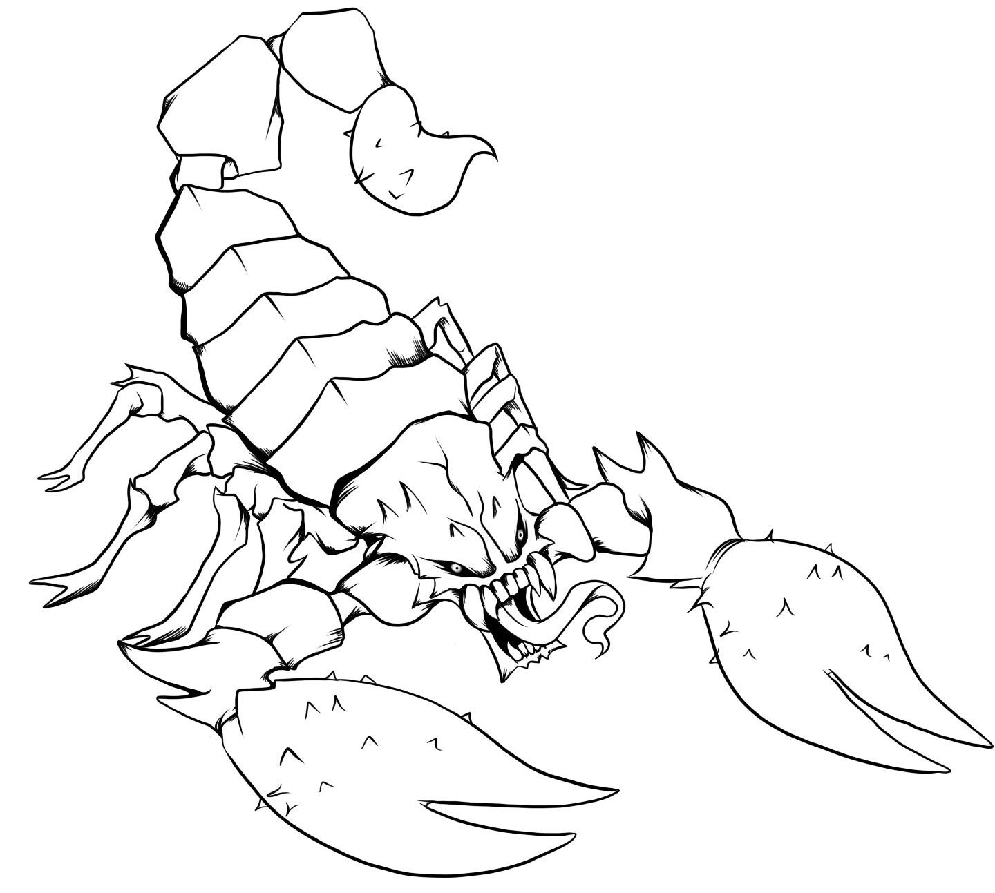 Download Free Printable Scorpion Coloring Pages For Kids