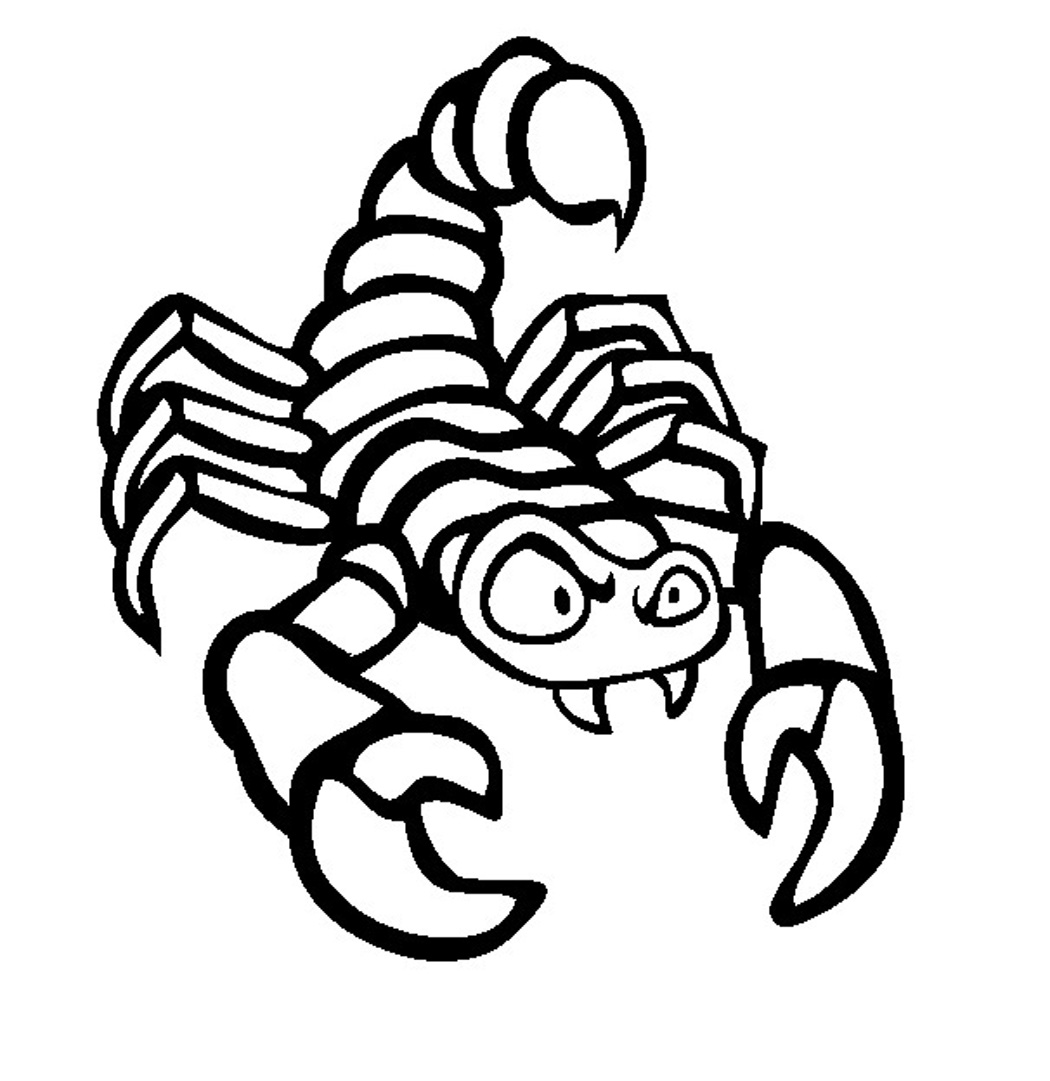 free printable scorpion coloring pages