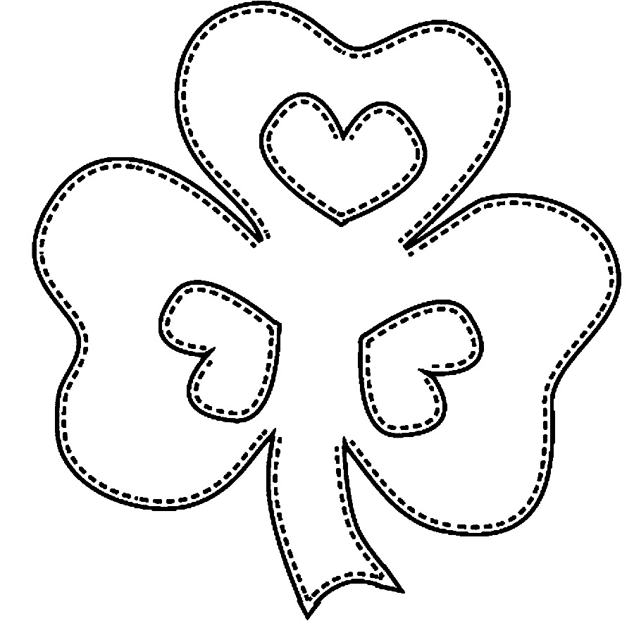 Free Printable Shamrock Coloring Pages For Kids