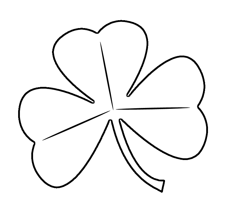Shamrock Coloring Sheet