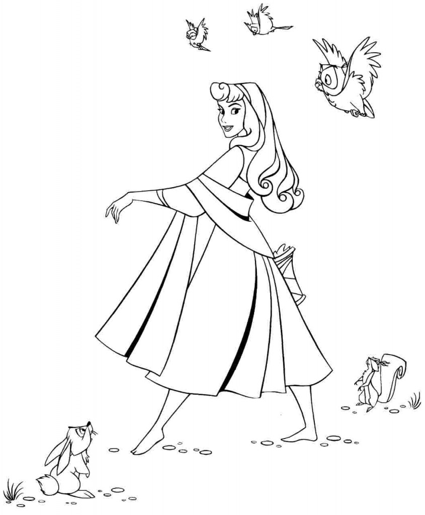 Sleeping Beauty Coloring Pages Pictures