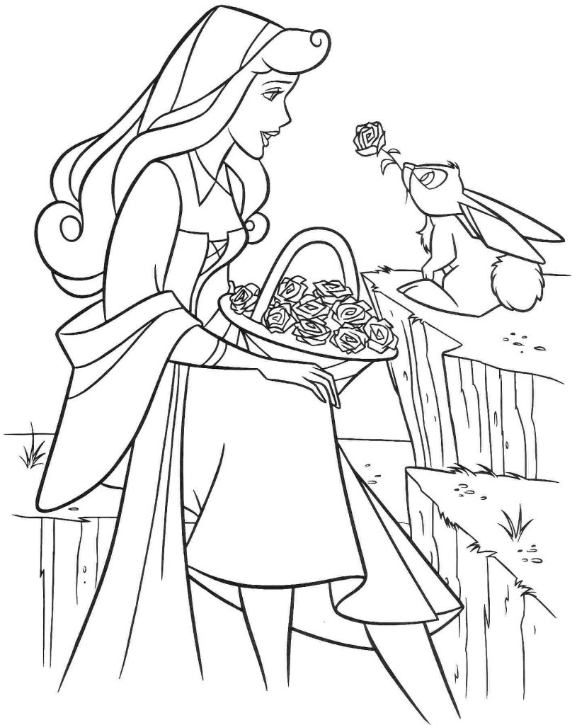 Sleeping Beauty Coloring Pages Printable