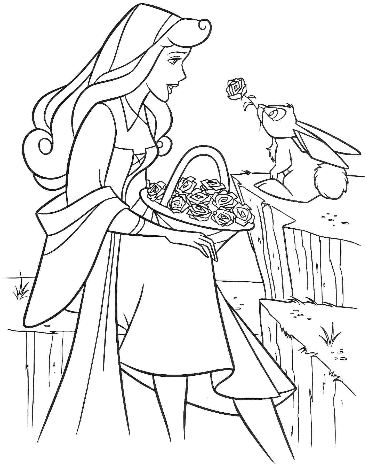 sleeping beauty coloring pages