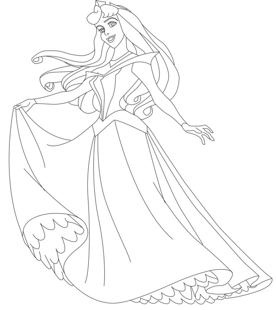 Sleeping Beauty Printable Coloring Pages
