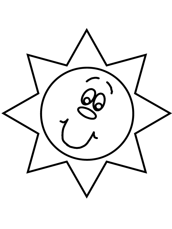 Free Printable Sun Coloring Pages for Kids