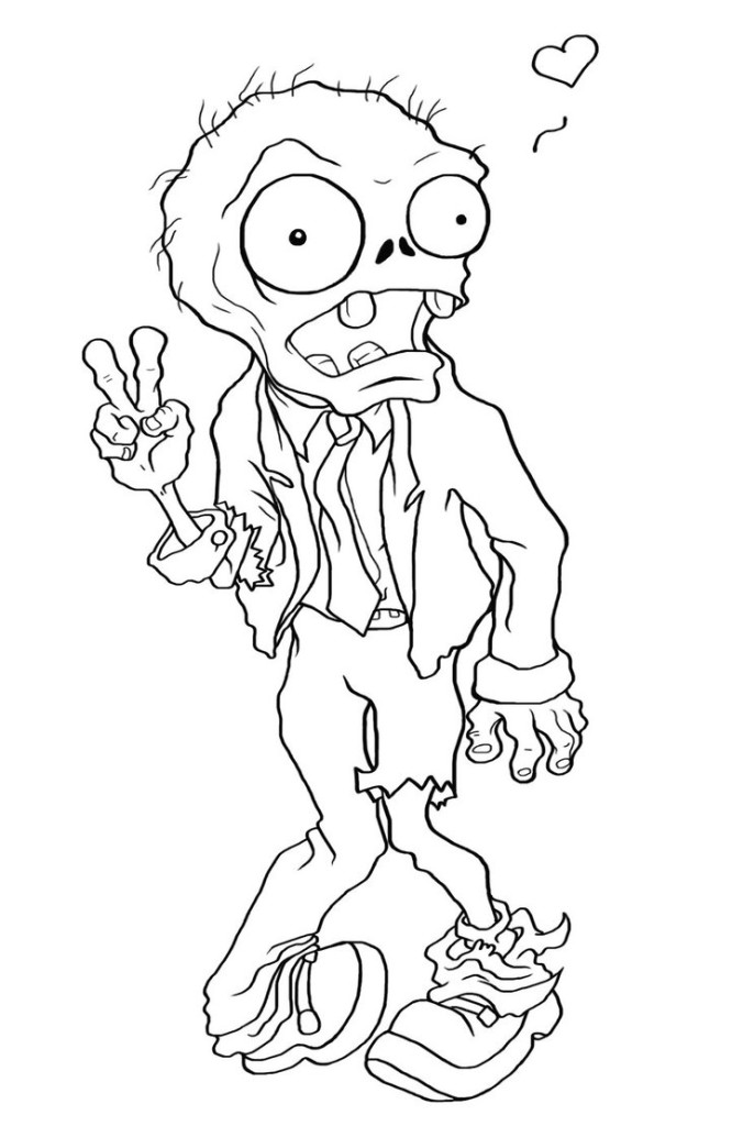 Download Free Printable Zombies Coloring Pages For Kids