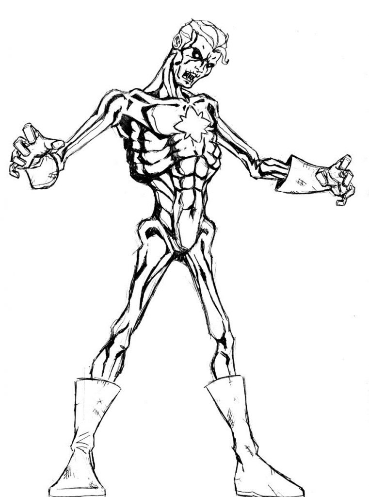 Zombie Coloring Pages Pictures