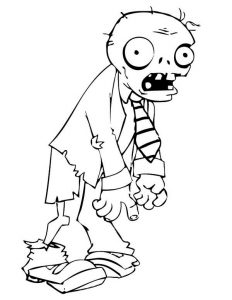 Free Printable Zombies Coloring Pages
