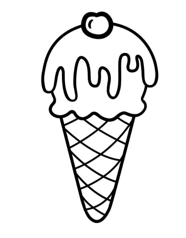 Ice Cream Cone Coloring Pages