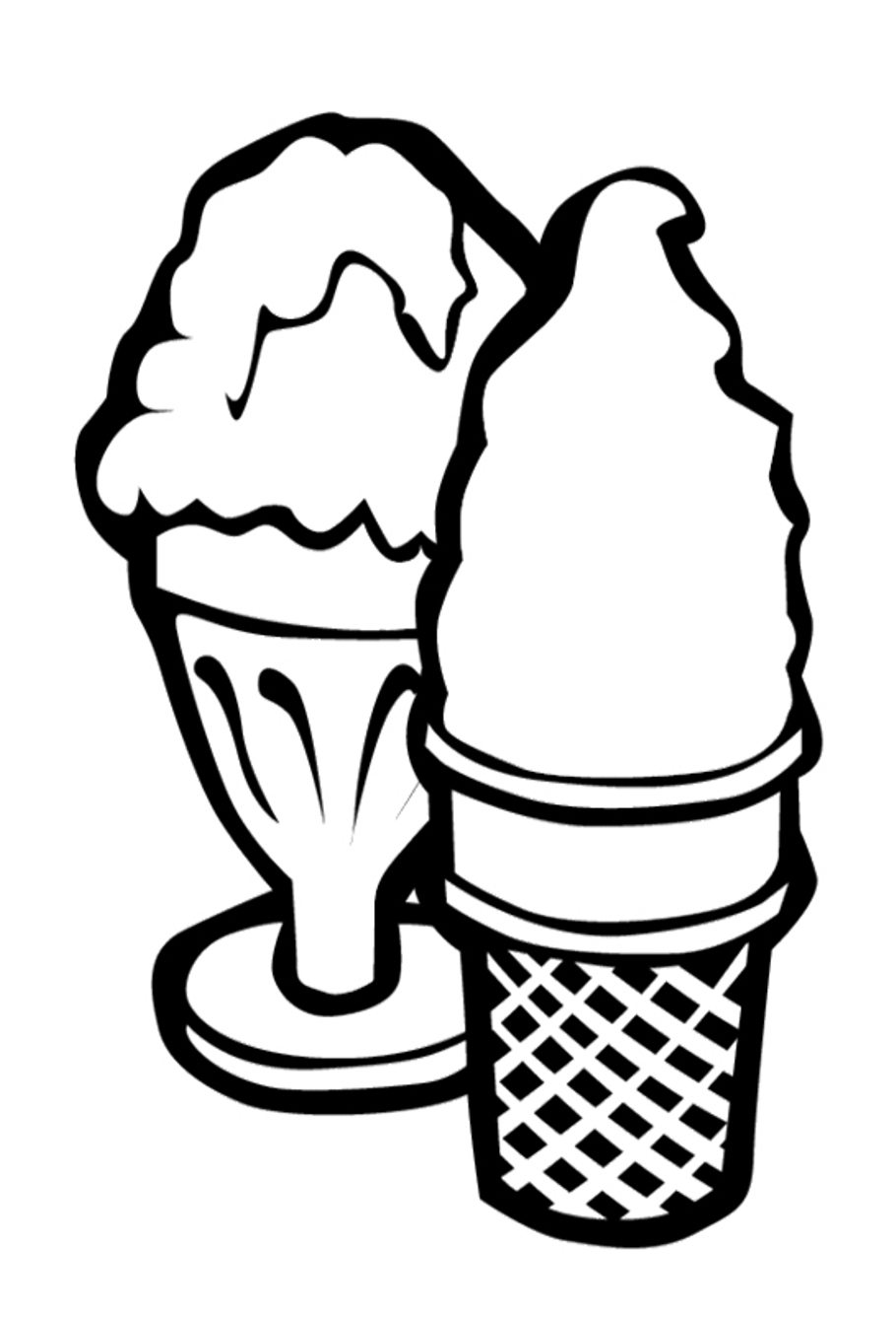 Printable Ice Cream Bowl Coloring Pages For Girls And Boys ...